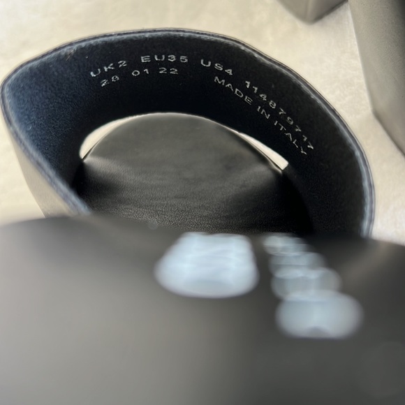 ASOS DESIGN Nebi chunky platform heeled mules in black - Picture 8 of 8